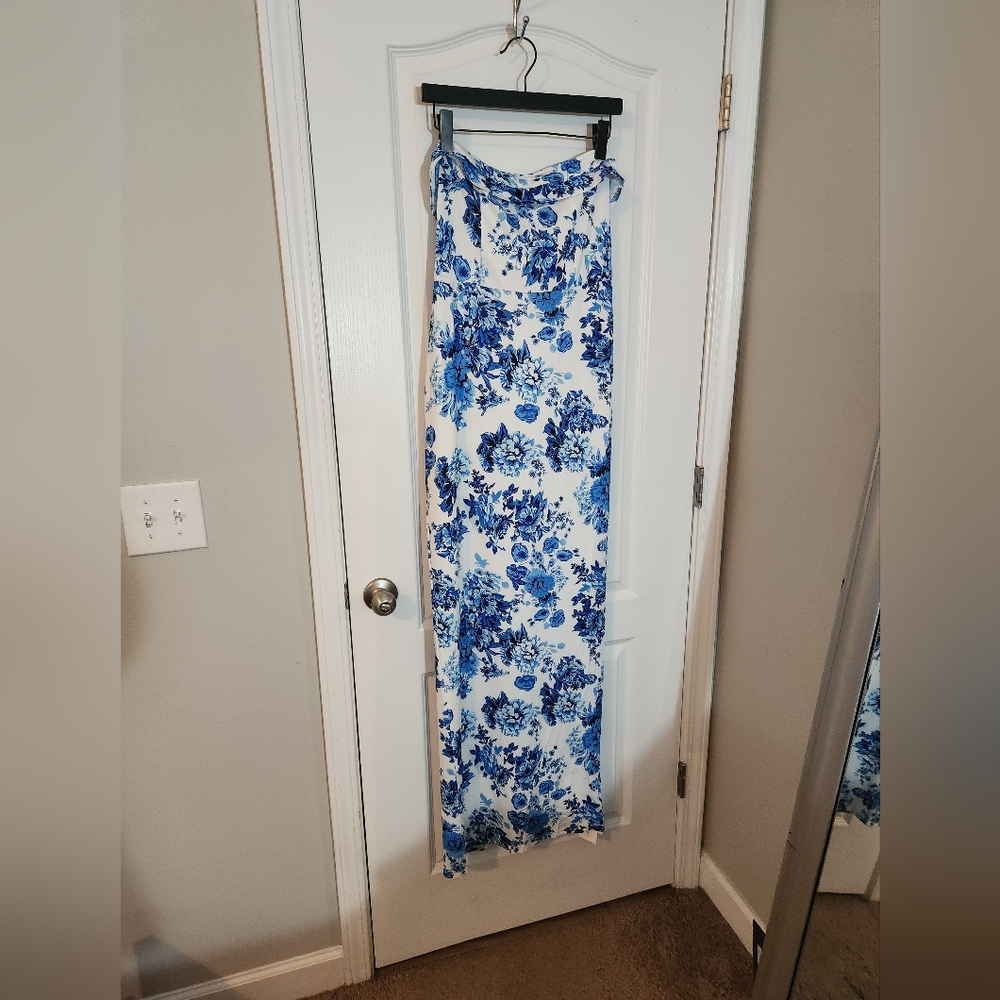 Blue Floral Dress